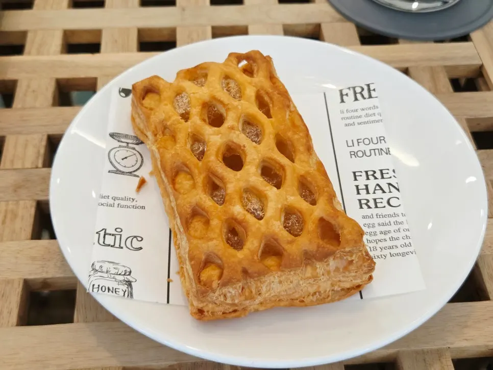 Handmade apple pie baked with a lattice top