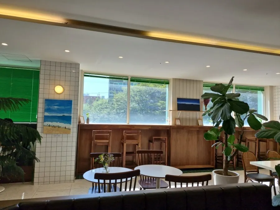 Chalkboard displaying customers’ coloring creations