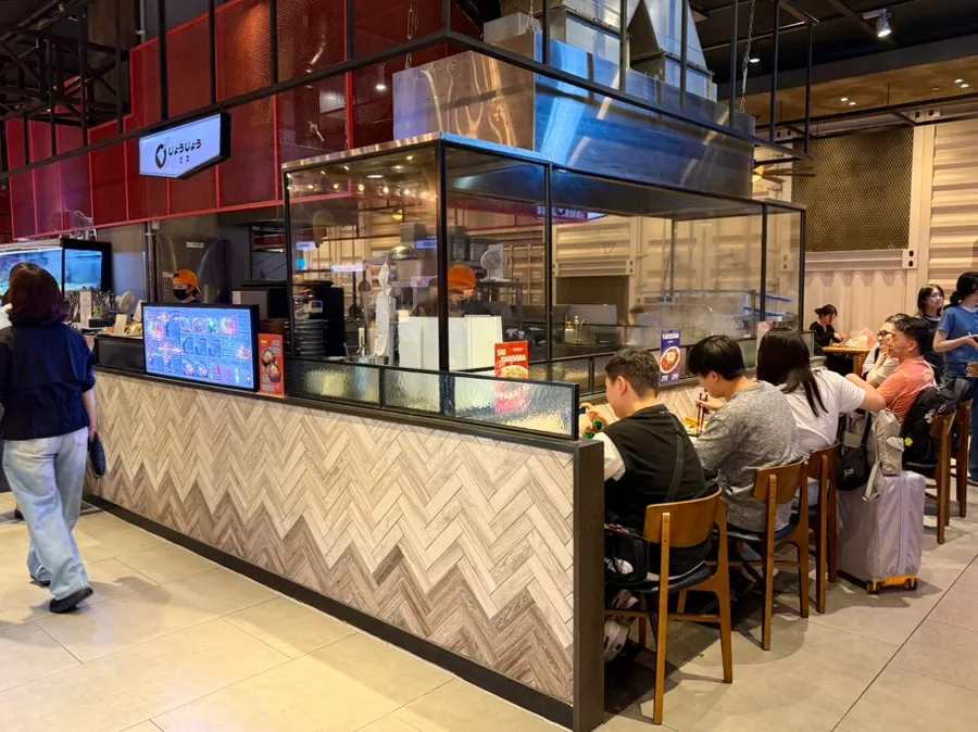 Jojo in the underground food hall at AK Plaza Suwon Station