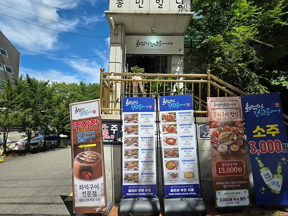 Exterior of Hwadeogeuro Gan Godeungeo next to Jowon High School