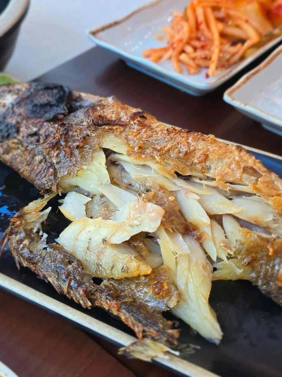 살을 발라낸 보리굴비 클로즈업