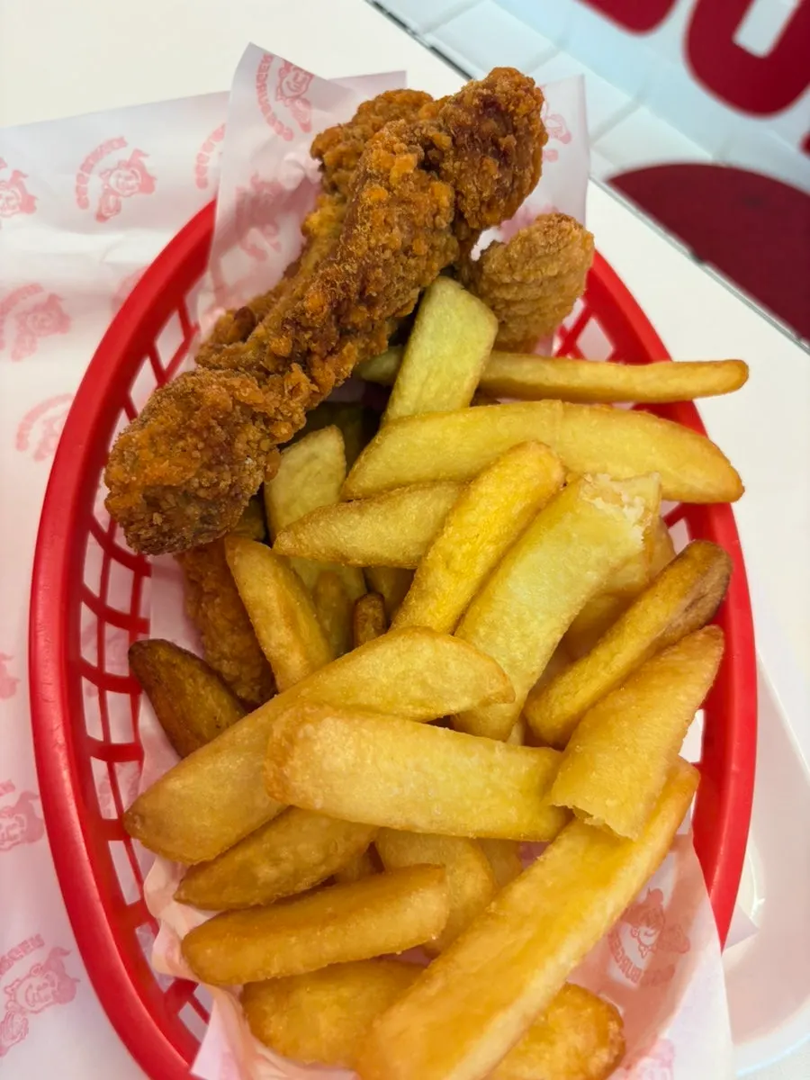 The large spicy jumbo chicken leg