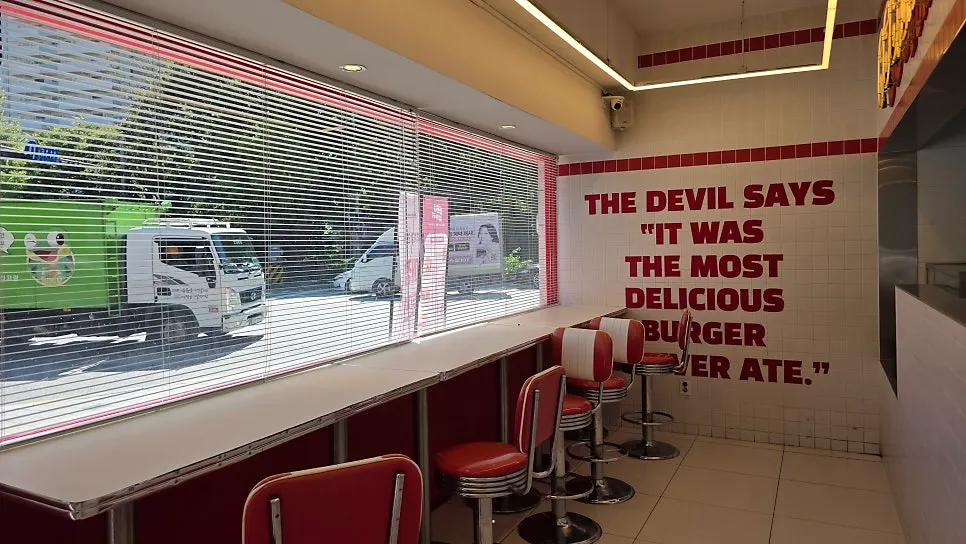 Side menu information at 666 Burger Main Branch