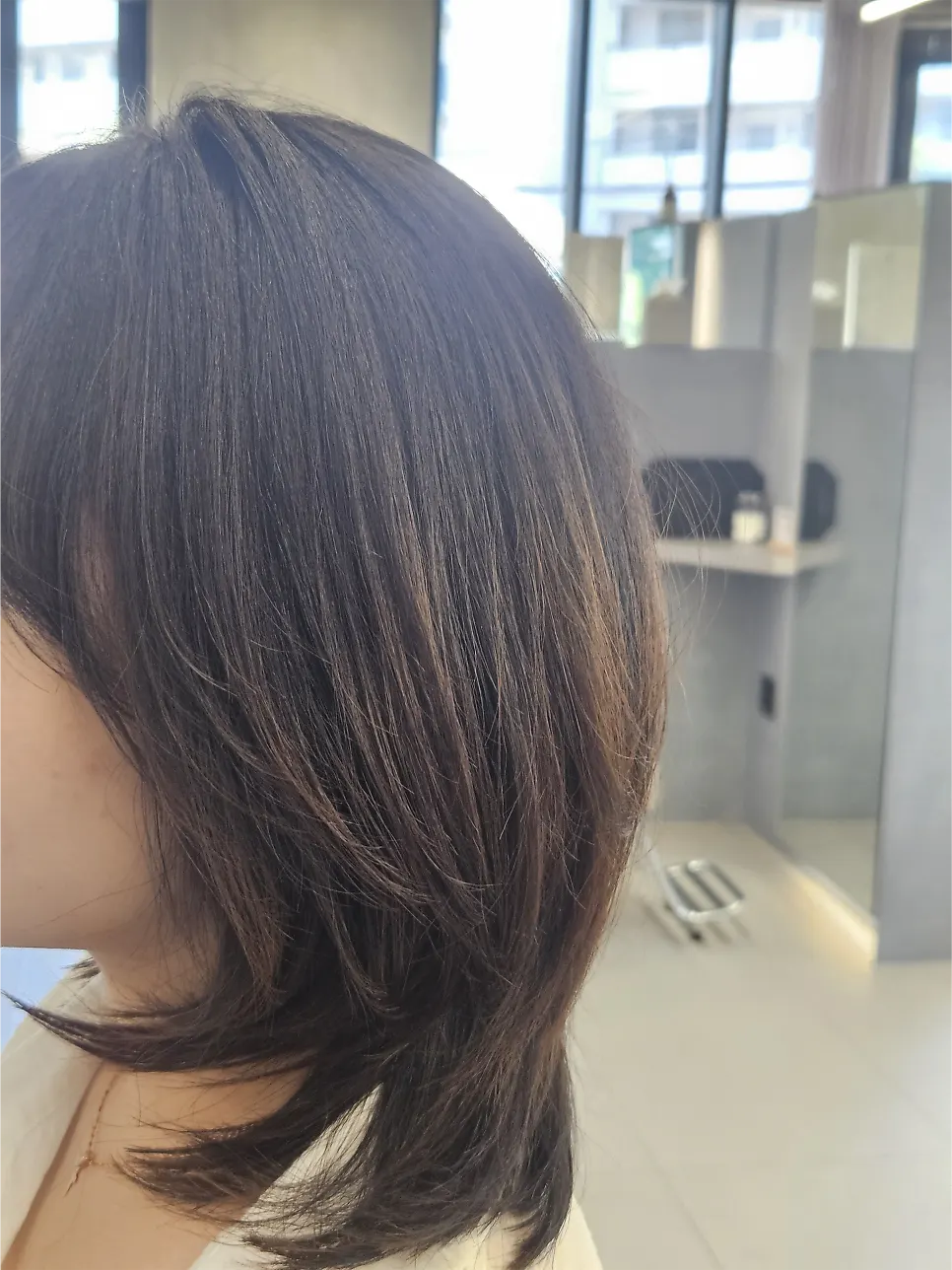 The writer’s hair after the cut