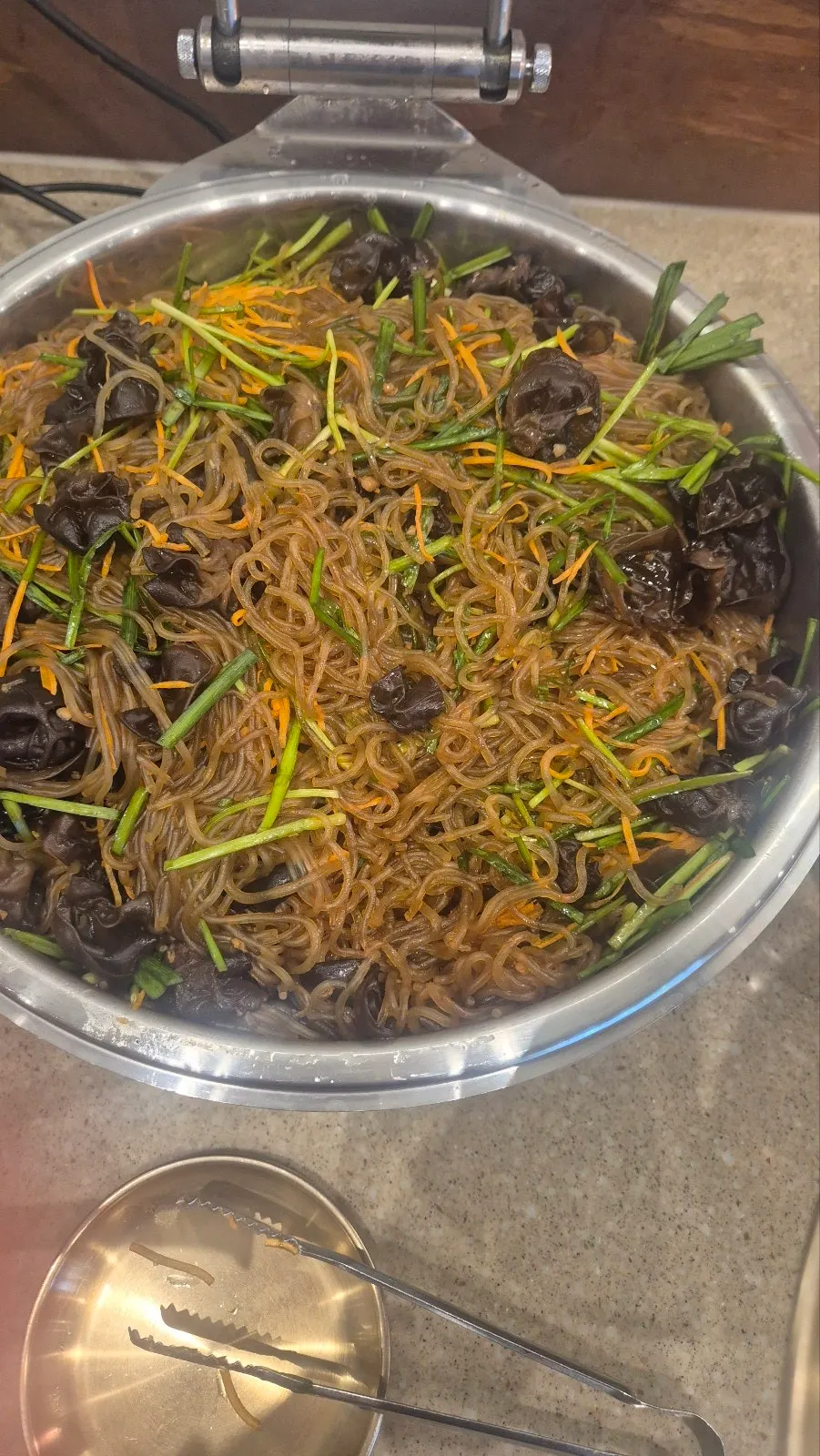 Vegetable side dishes at the Boriook Main Branch self-serve bar