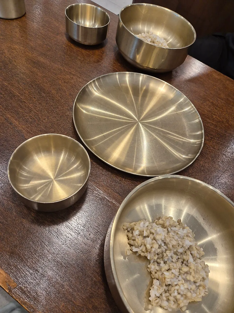Barley rice and seasonings at Boriook Main Branch
