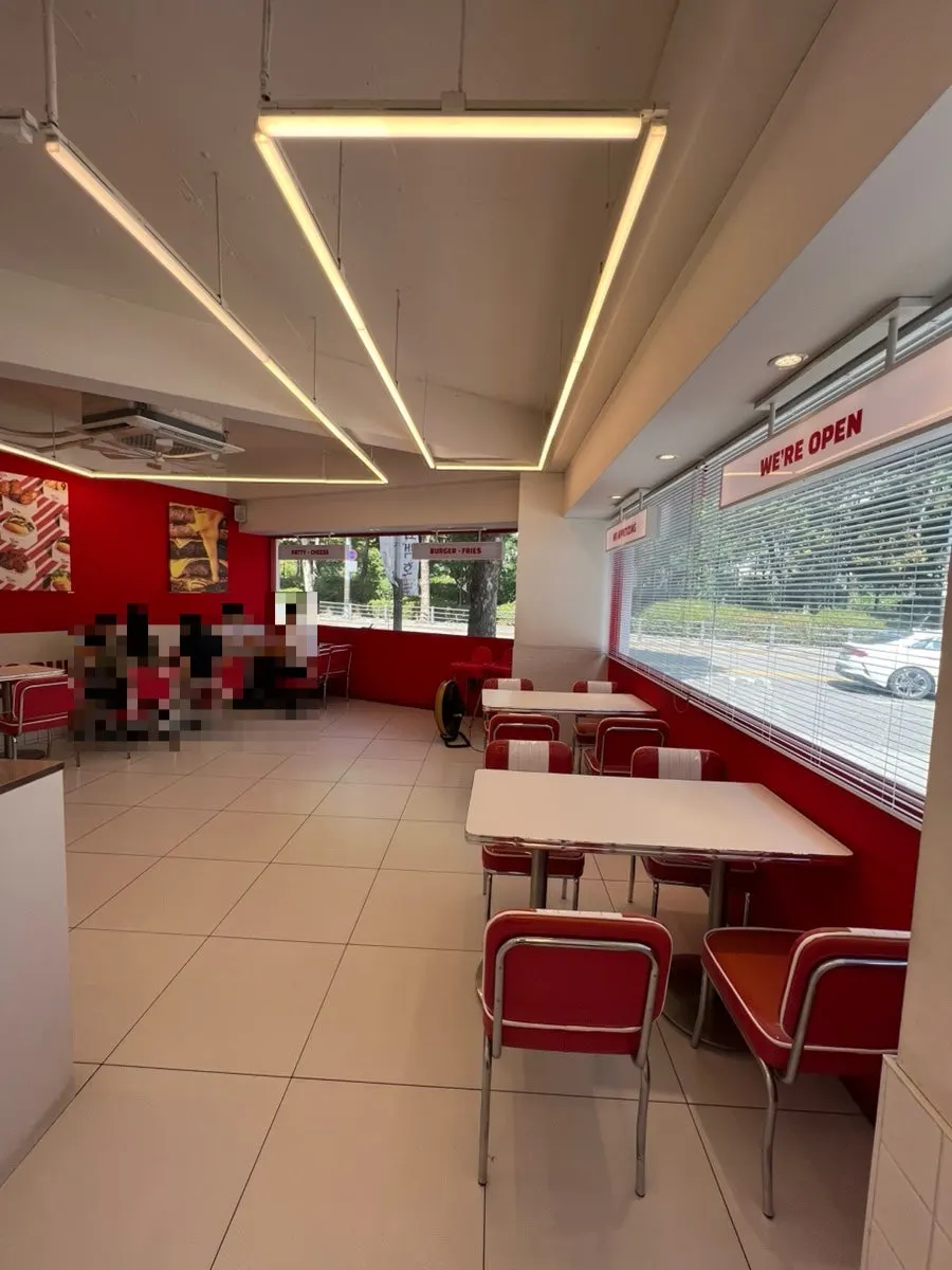 Solo-diner-friendly atmosphere at 666 Burger Main Branch