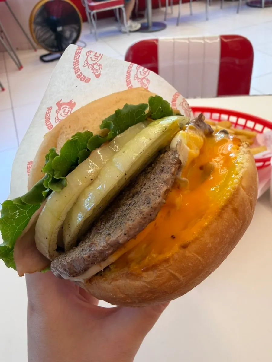 Thick-cut fries served with the set
