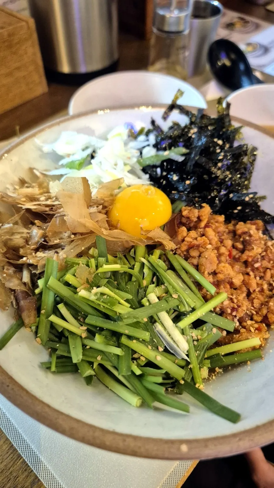 Leftover mazesoba sauce and rice