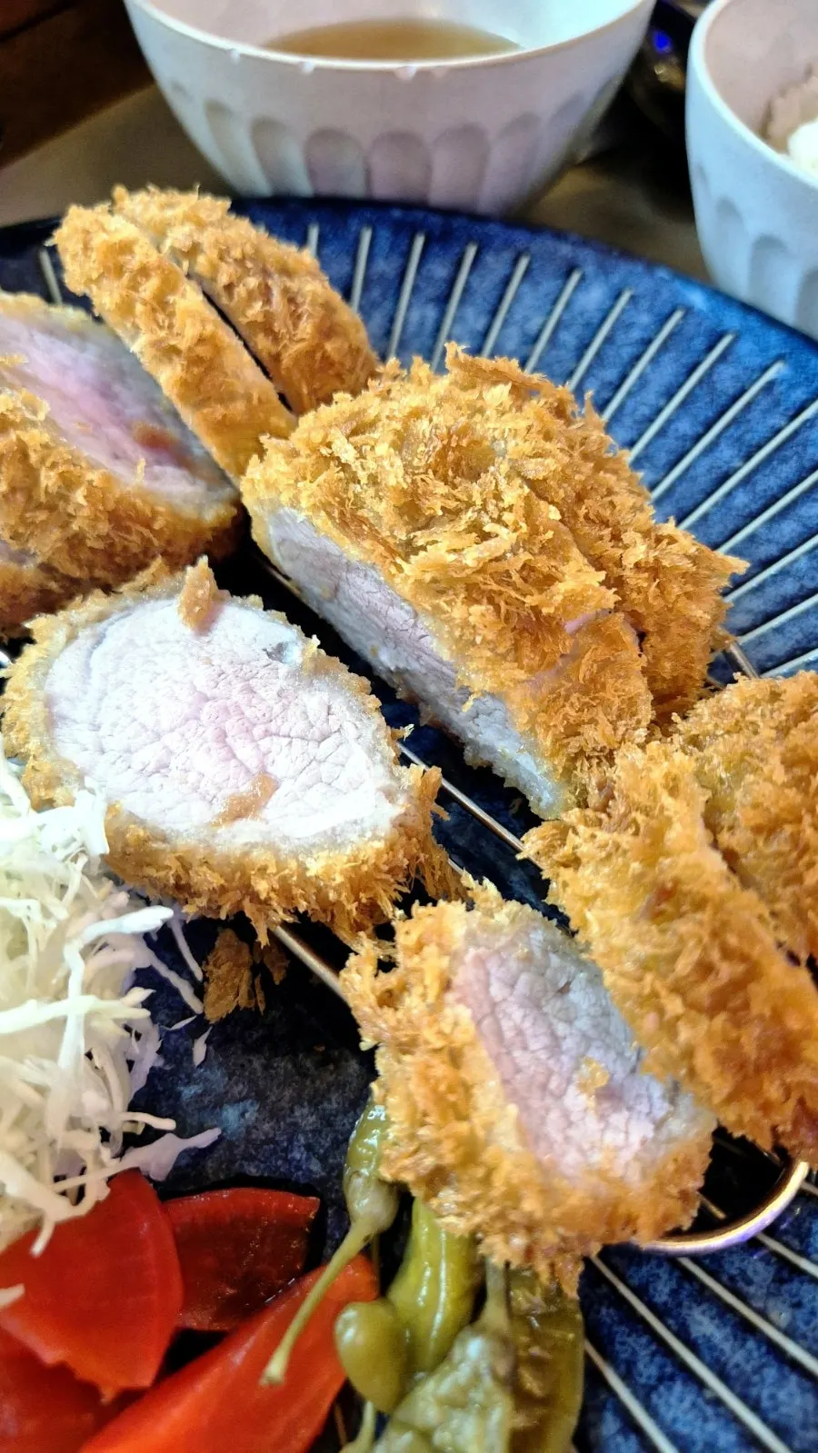 Hire katsu with salt and sauce