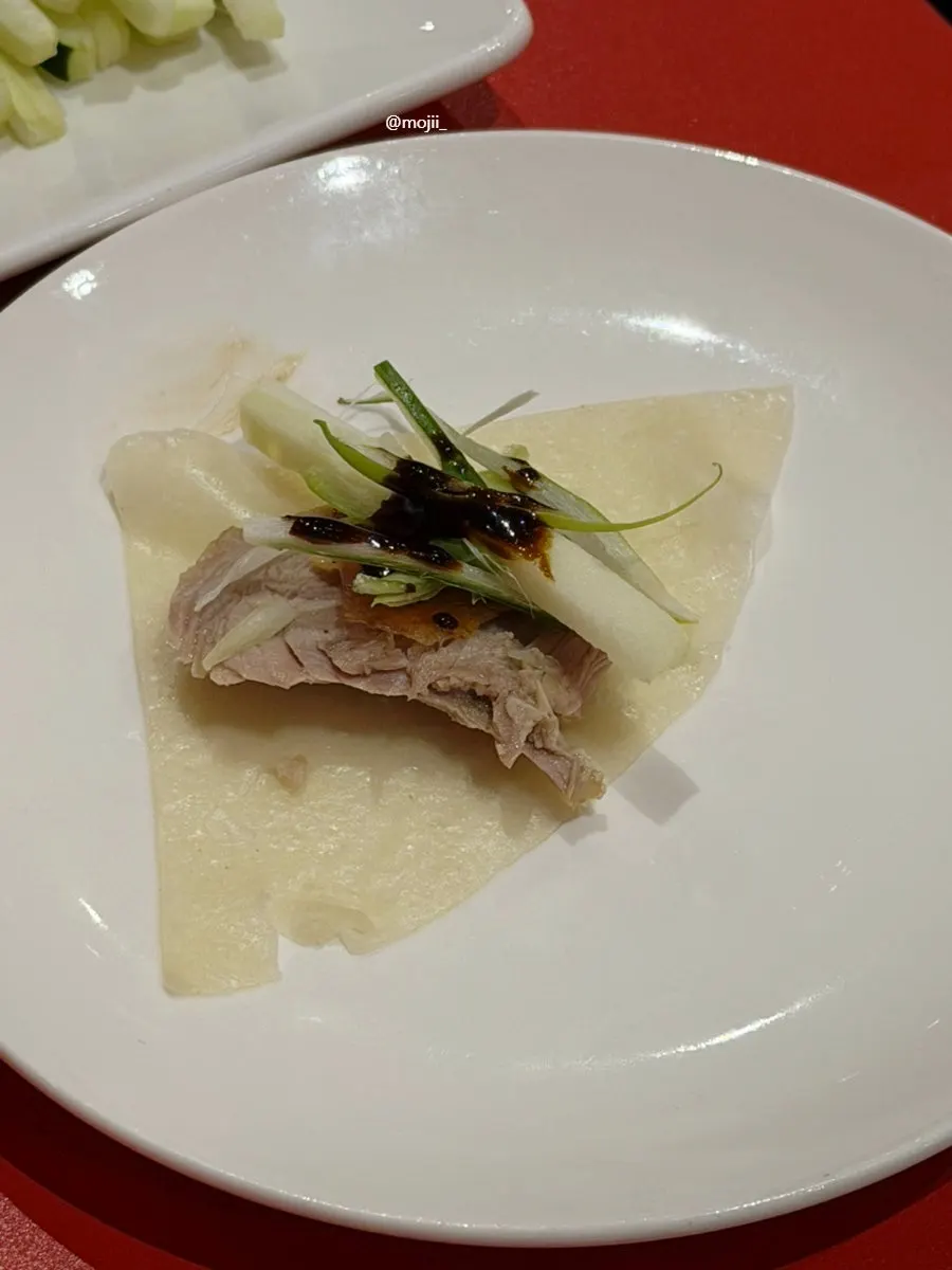 Free extra Peking duck pancakes and vegetables