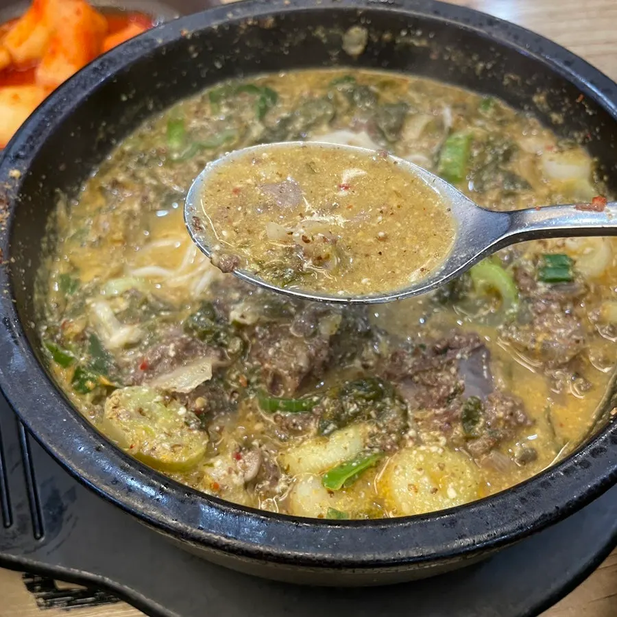 시래기순대국 한 숟갈