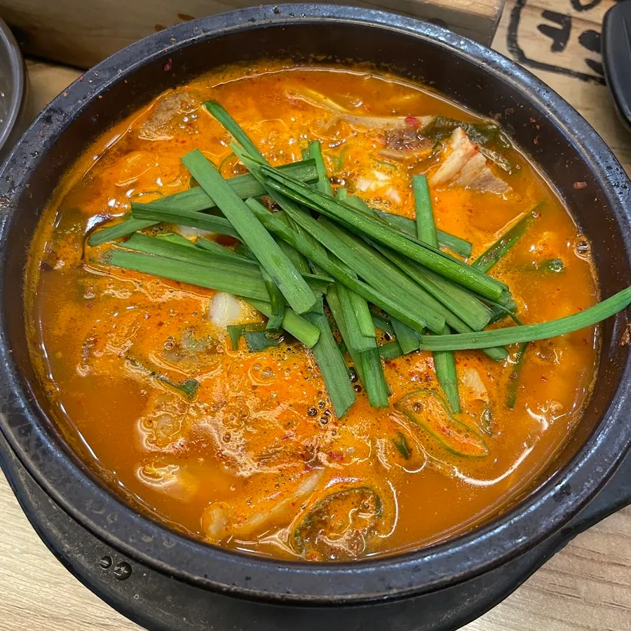 시래기순대국 속 순대 건더기