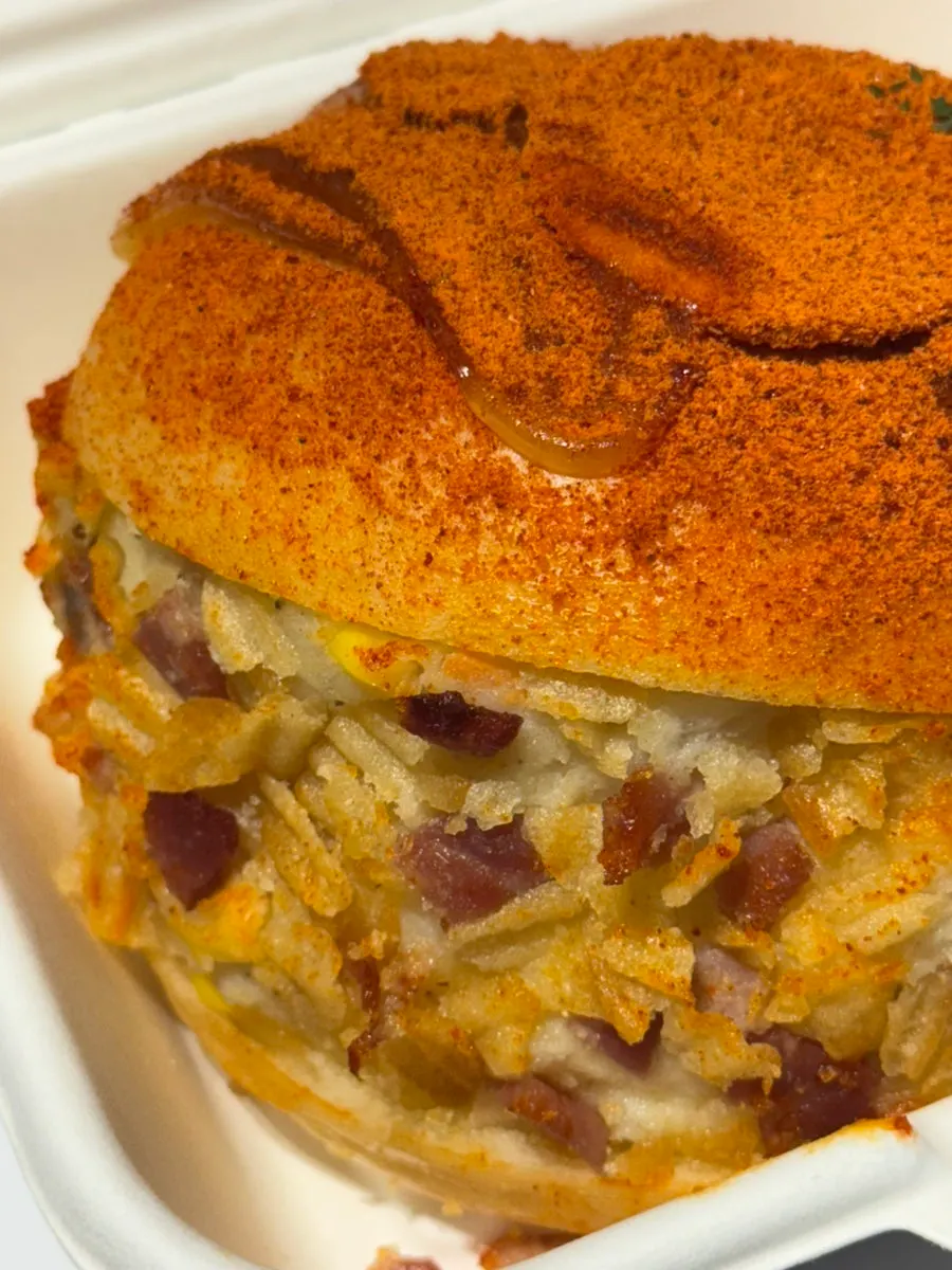 Potato bagel at Orange Bagel, ₩6,900