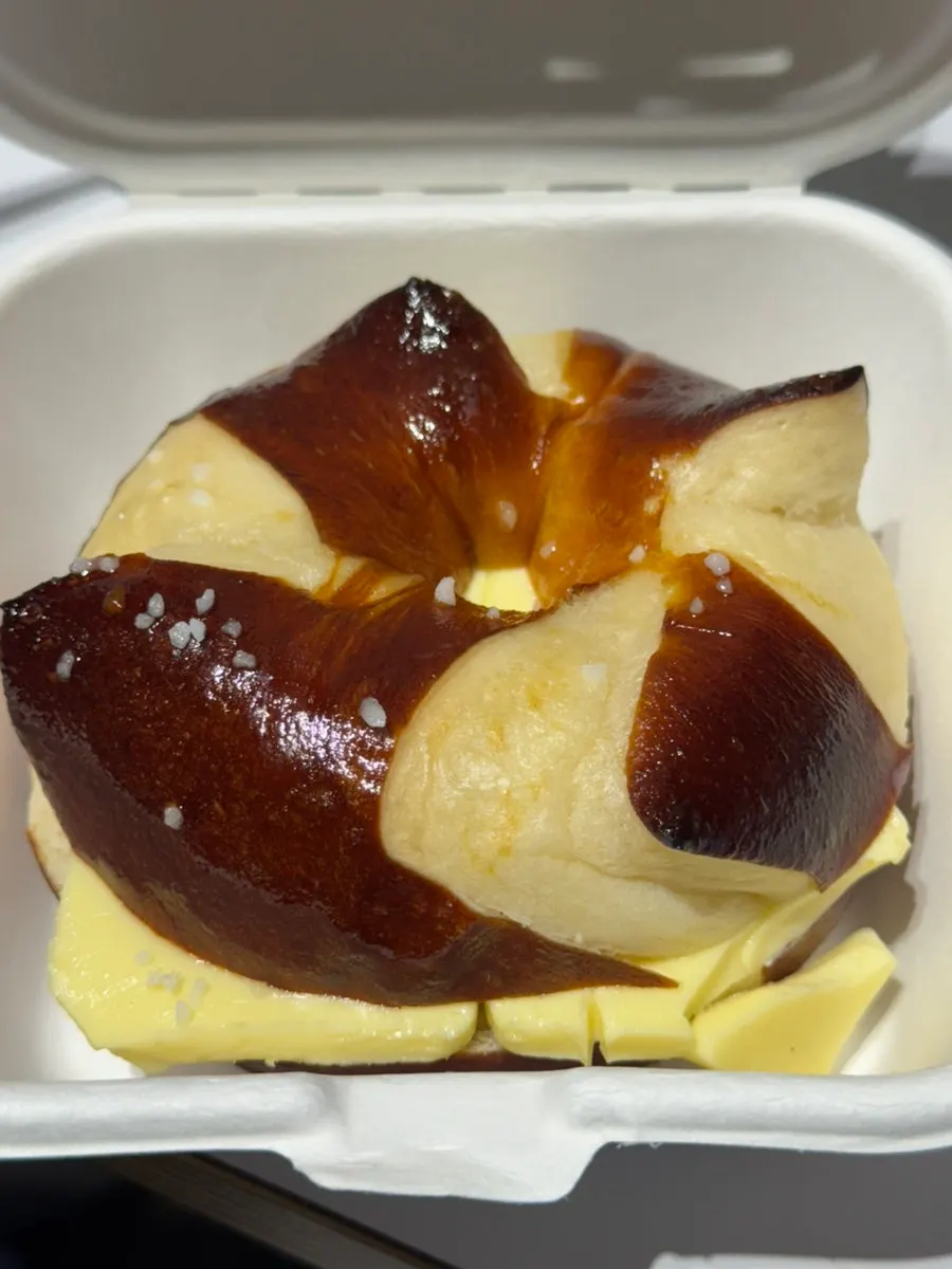 Laugen butter bagel from Orange Bagel