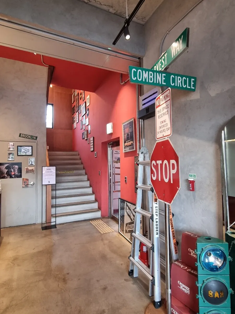 Bright, casual first-floor space at Orange Bagel