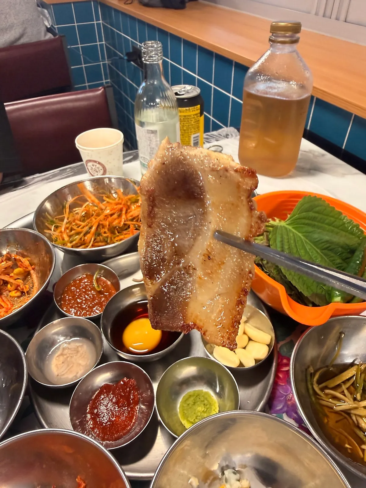 수원역 태장식당 레트로 감성 냉삼
