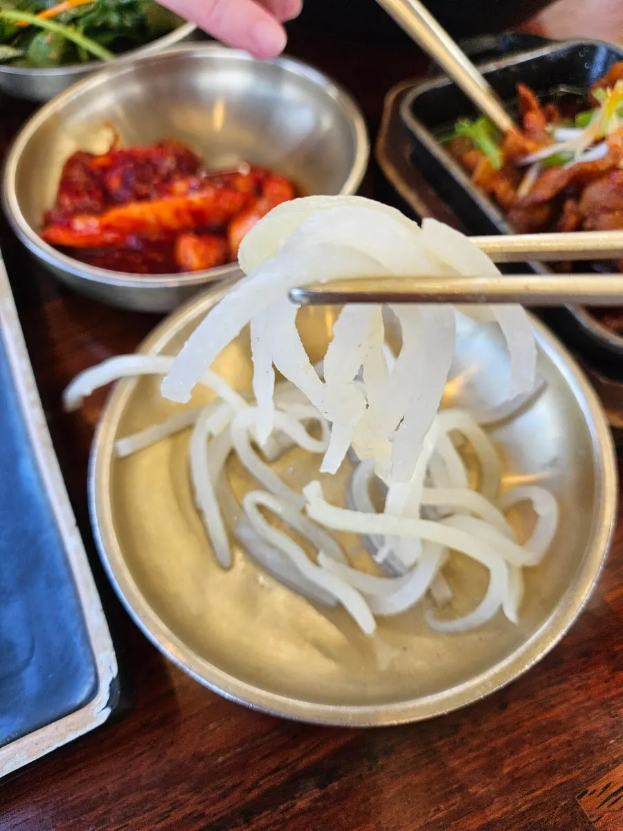 상큼한 무나물 반찬