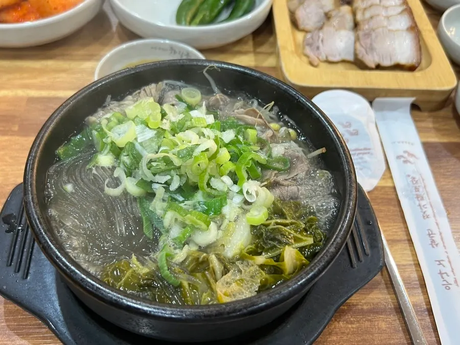 Mild boneless hangover soup eaten without dadaegi