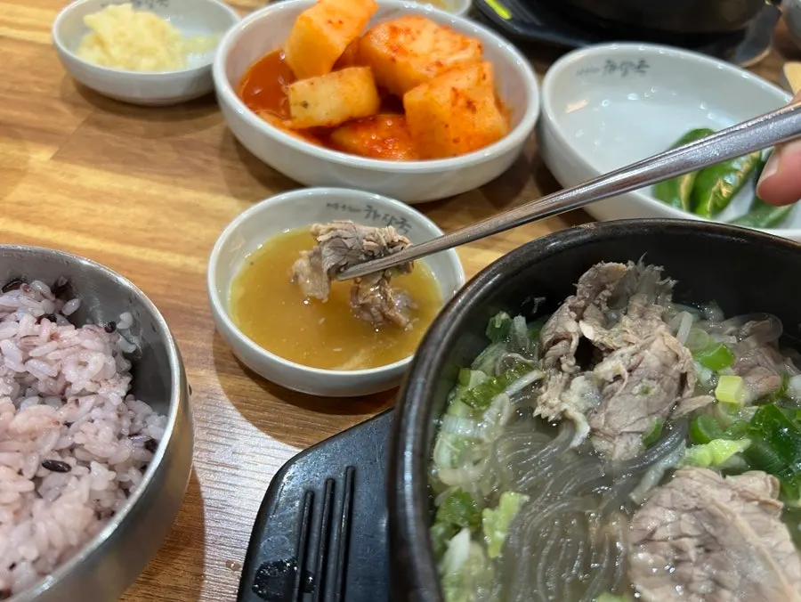 Boneless hangover soup eaten with rice