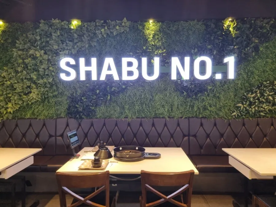 A relaxed dining atmosphere inside the restaurant