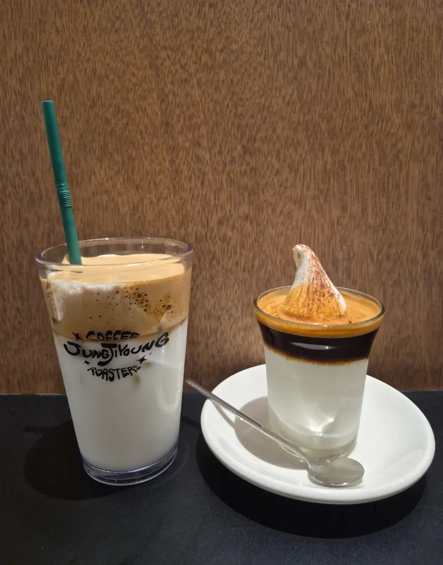 Ordered affogato and coconut coffee