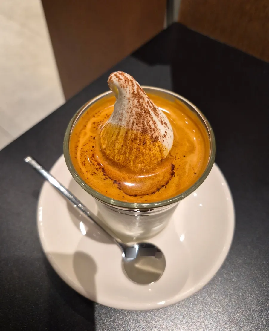 Rich espresso affogato
