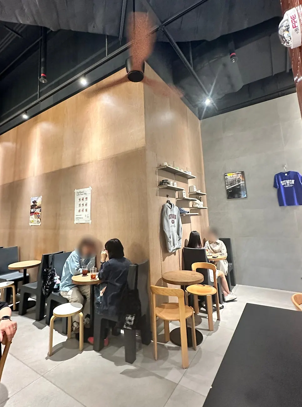 Café interior with bar-style seating