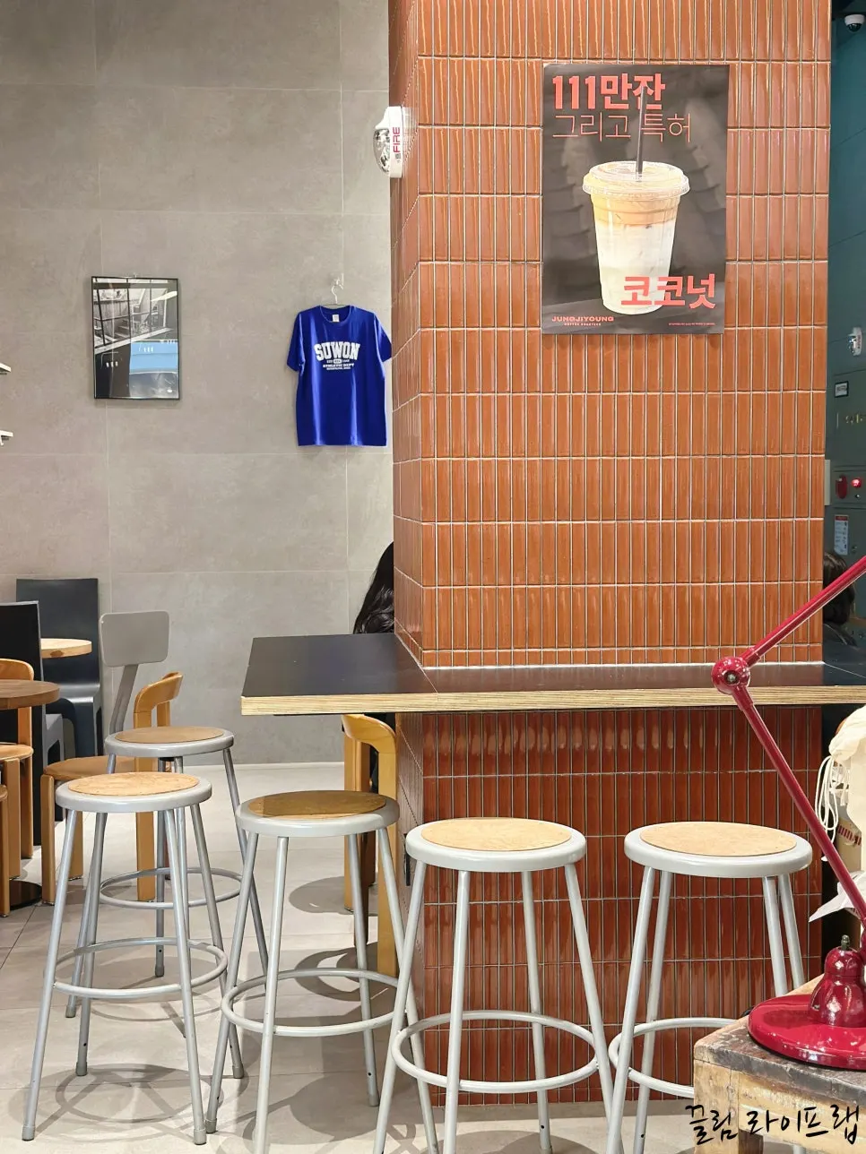 Café exterior inside the shopping mall