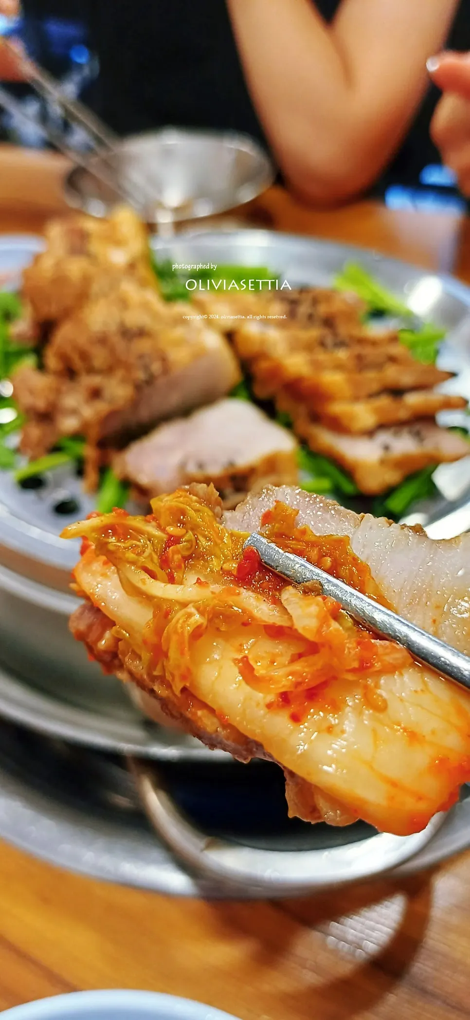 Generous portion of bossam meat