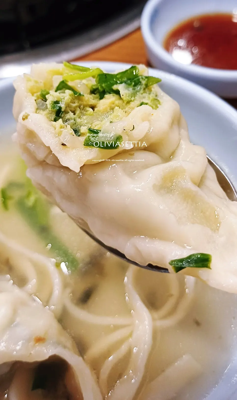 Wide, hand-cut kalguksu noodles