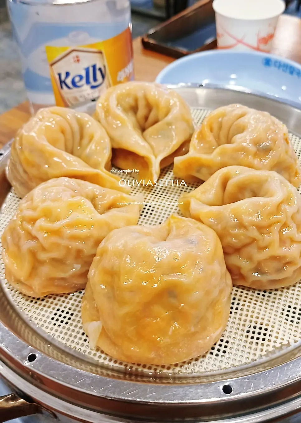 Jumbo dumpling large enough to fill a ladle