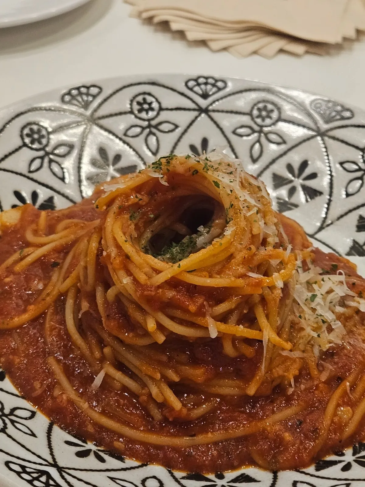 7,900원 토마토 파스타 메뉴