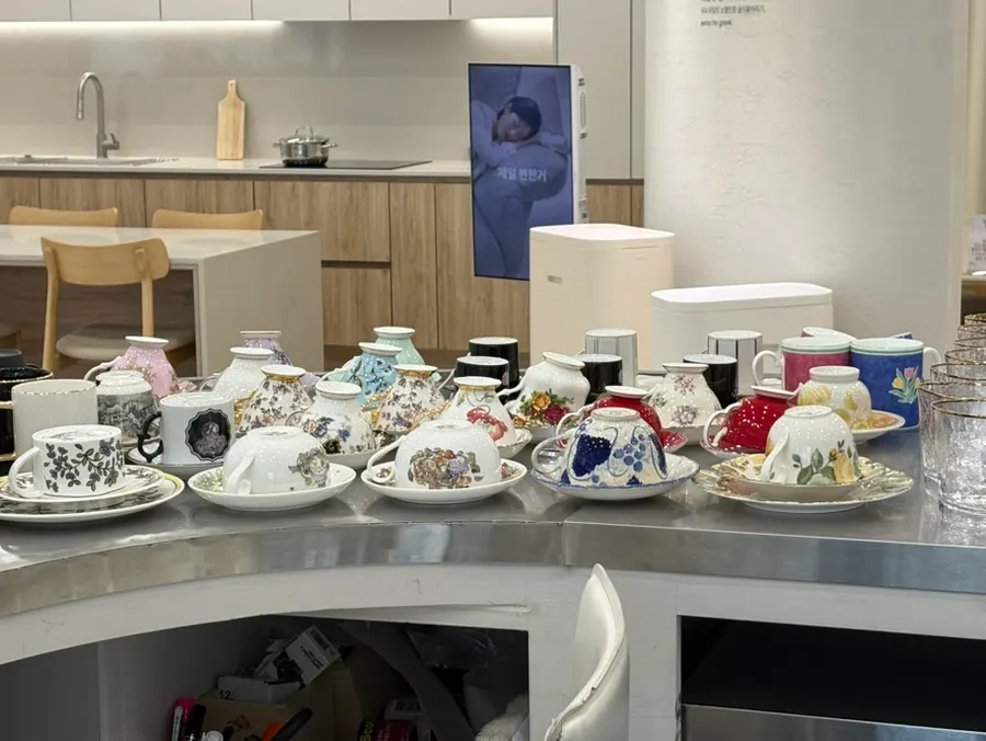 A varied selection of café desserts