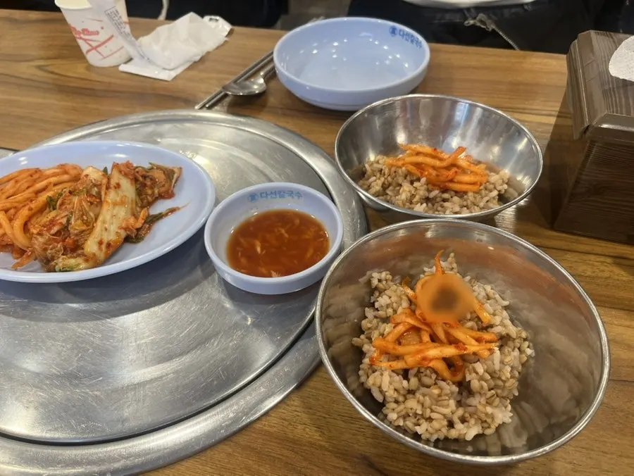 Wet wipes placed at basic table setting