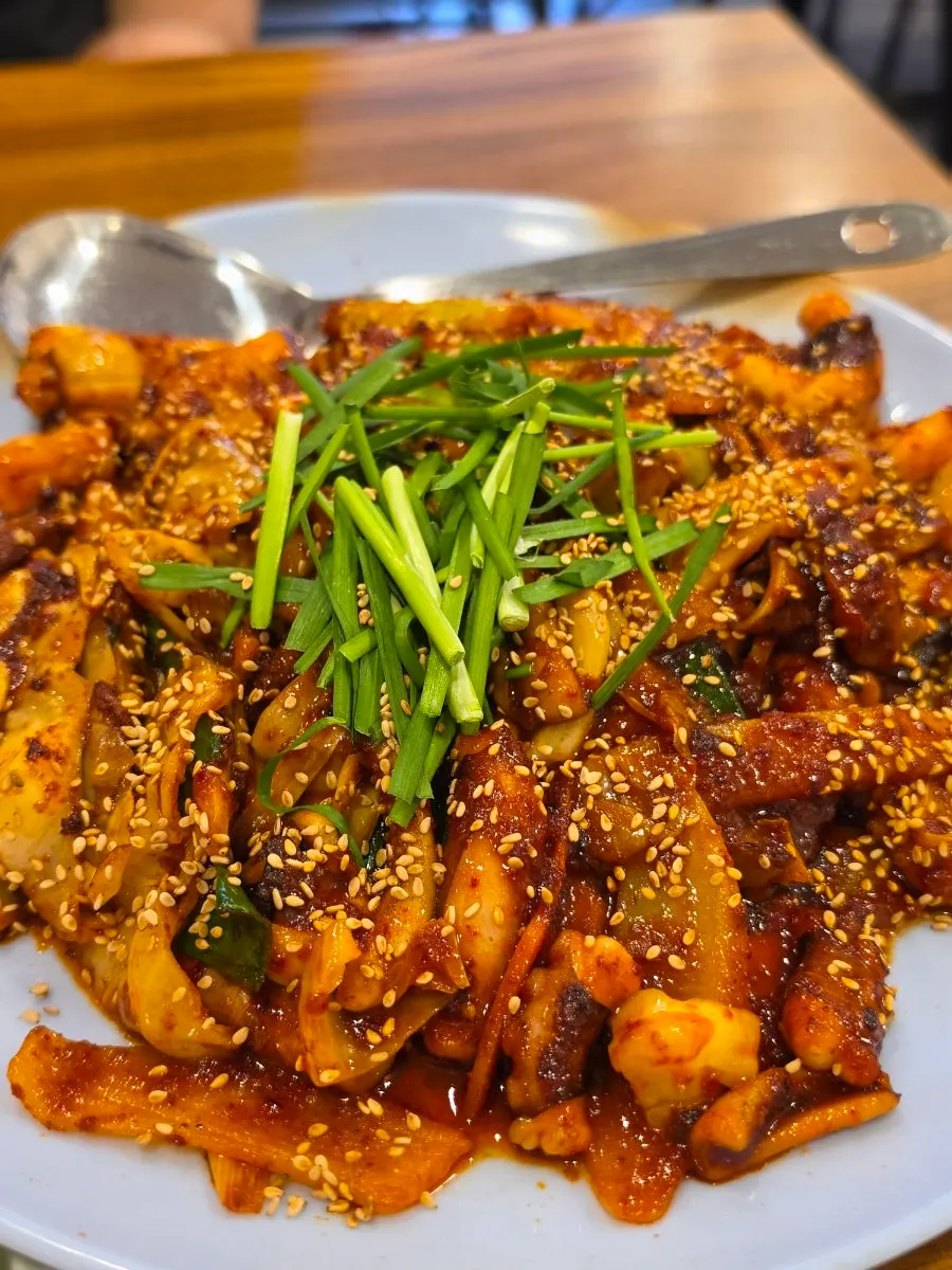 땡초바지락탕 국물과 바지락
