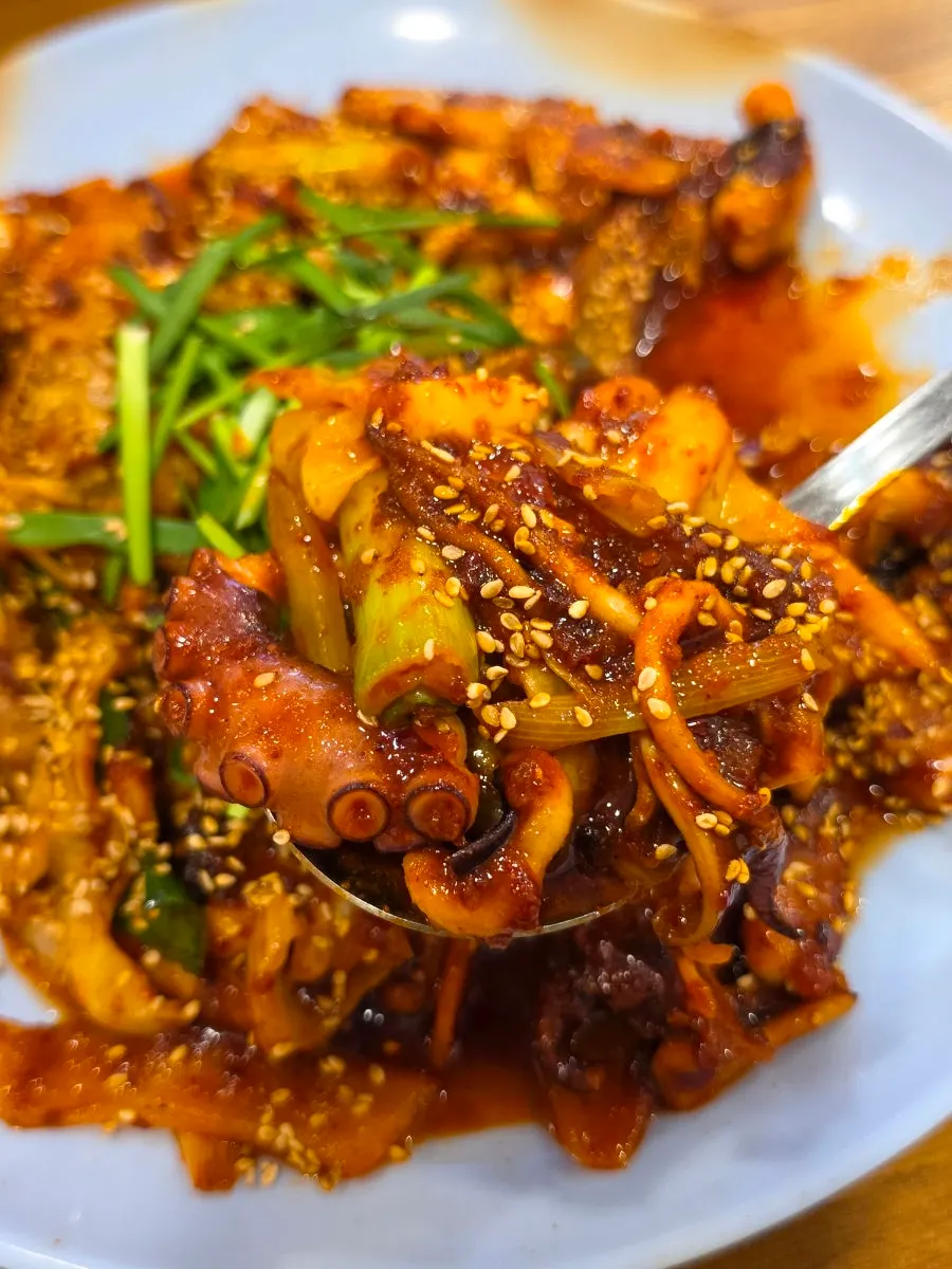 다선칼국수 불낙지볶음 한 접시