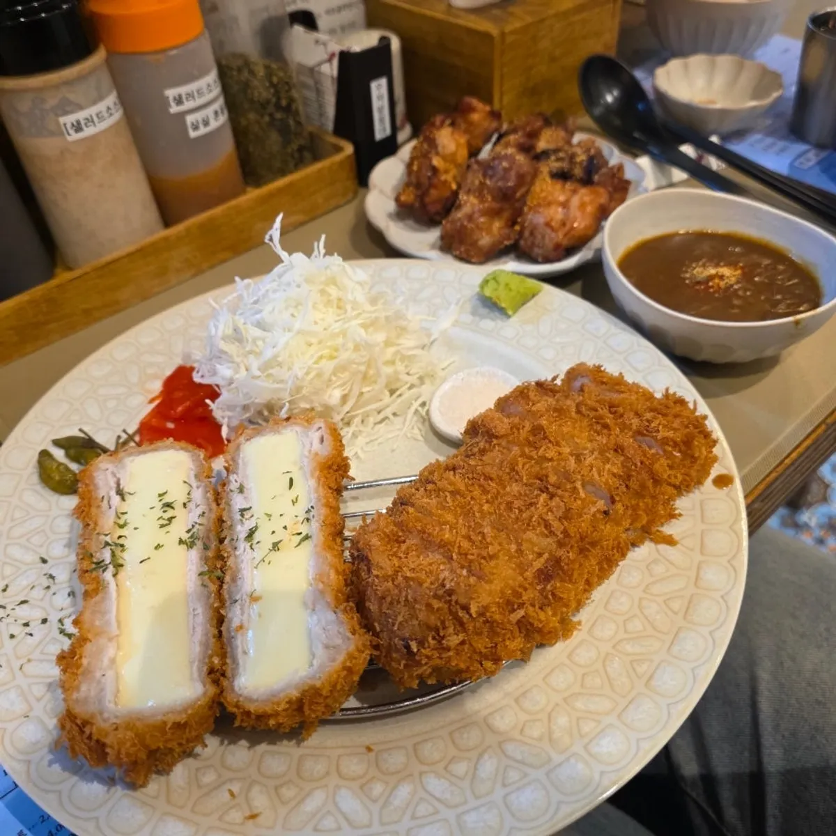 Gohobi Katsu's tonkatsu menu board