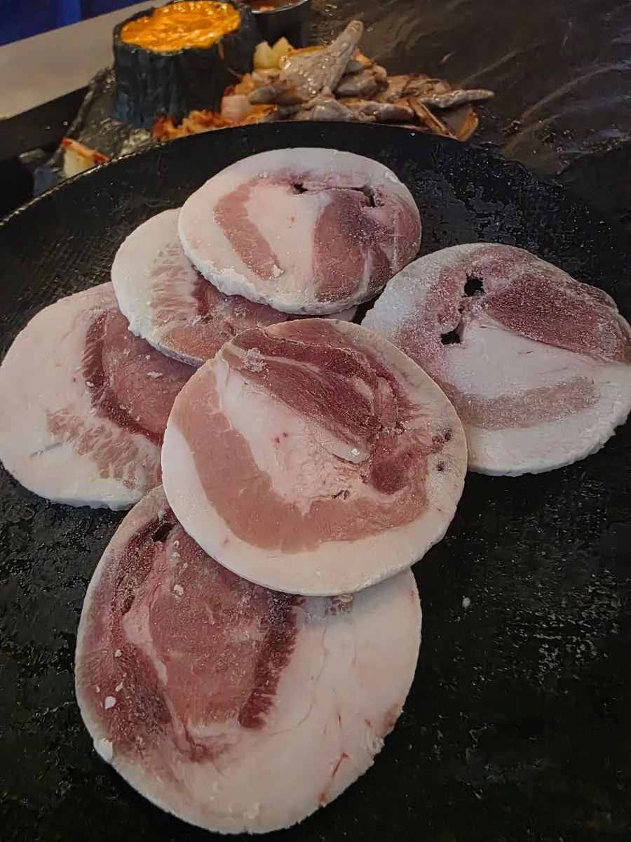 파채와 김치쌀국수 기본 상차림