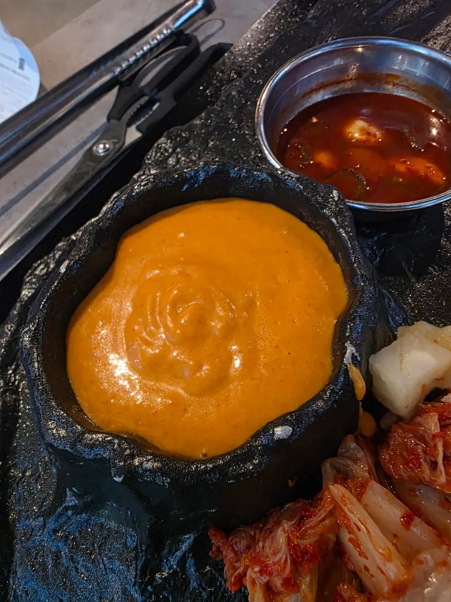 파채와 김치쌀국수 기본 상차림