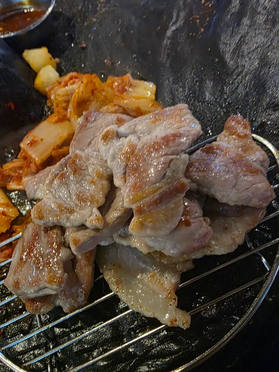 추가 주문한 목살