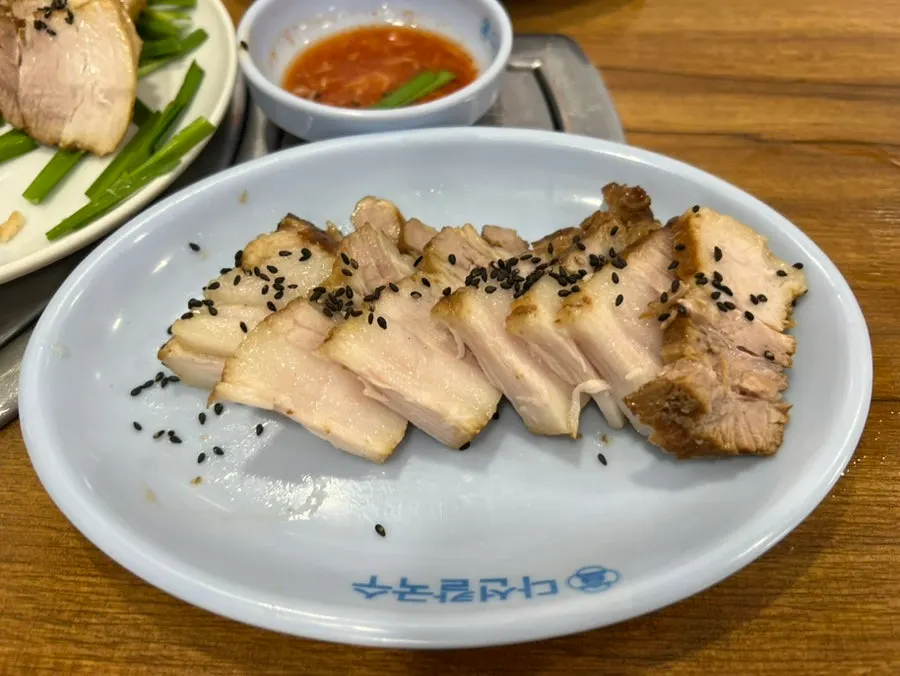 칼국수 보쌈 세트 한상 차림
