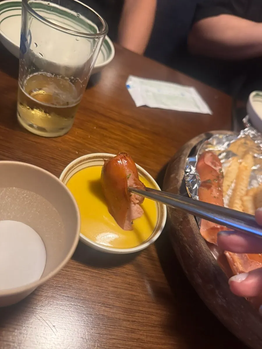 Food laid out on the table at Manseokjip