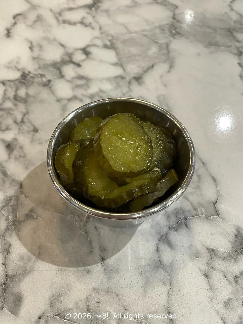 크림수프와 셀프바 피클