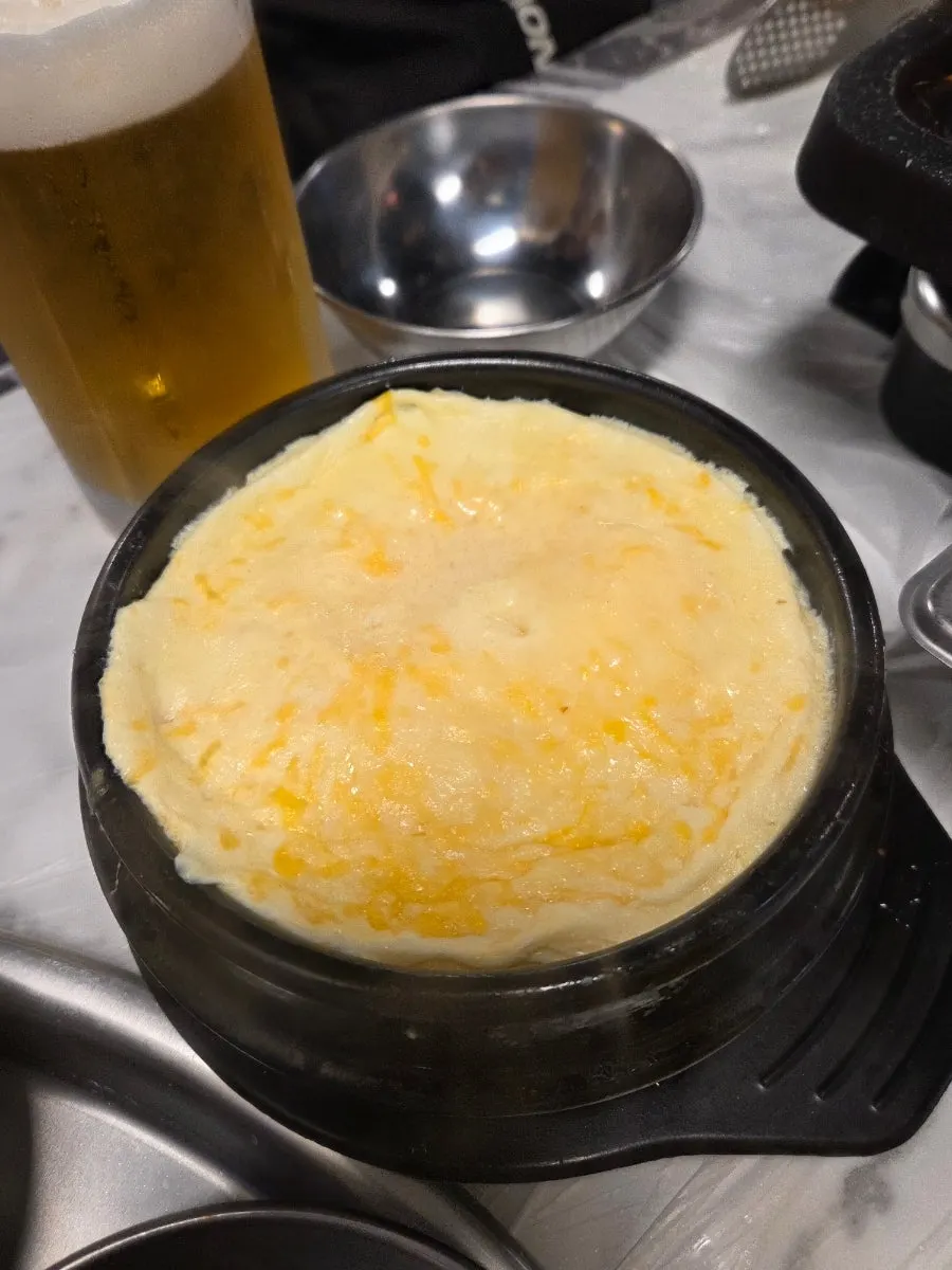 Cheese-filled steamed egg