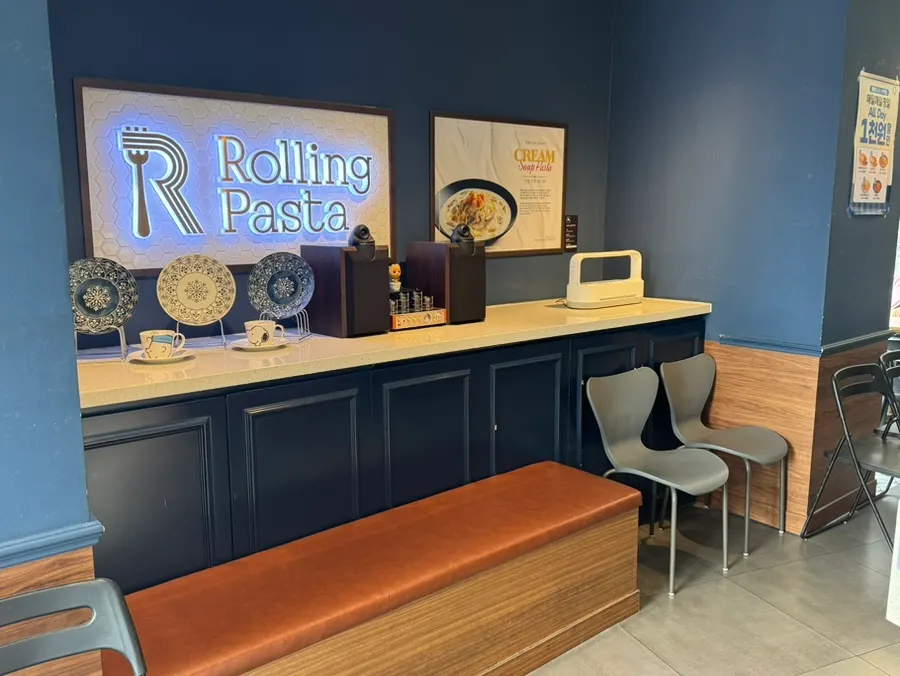 Rolling Pasta on the 2nd floor of the building in front of Suwon Station Exit 12