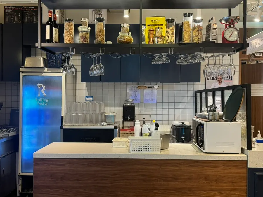 Baby amenities area inside the store
