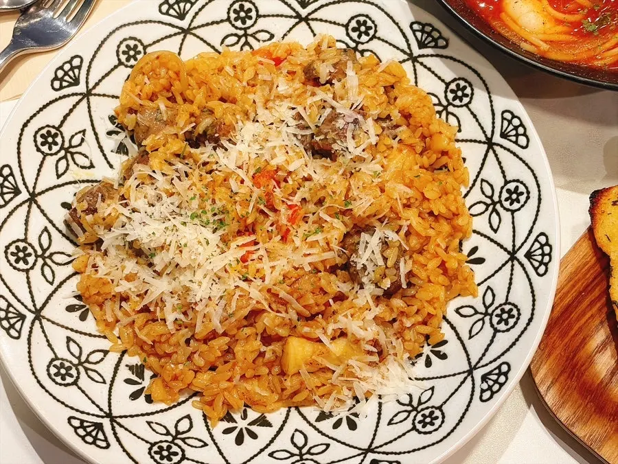 Rolling Pasta's best-selling steak pilaf