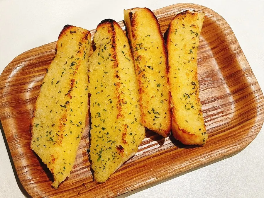 Garlic stick bread ordered as a side