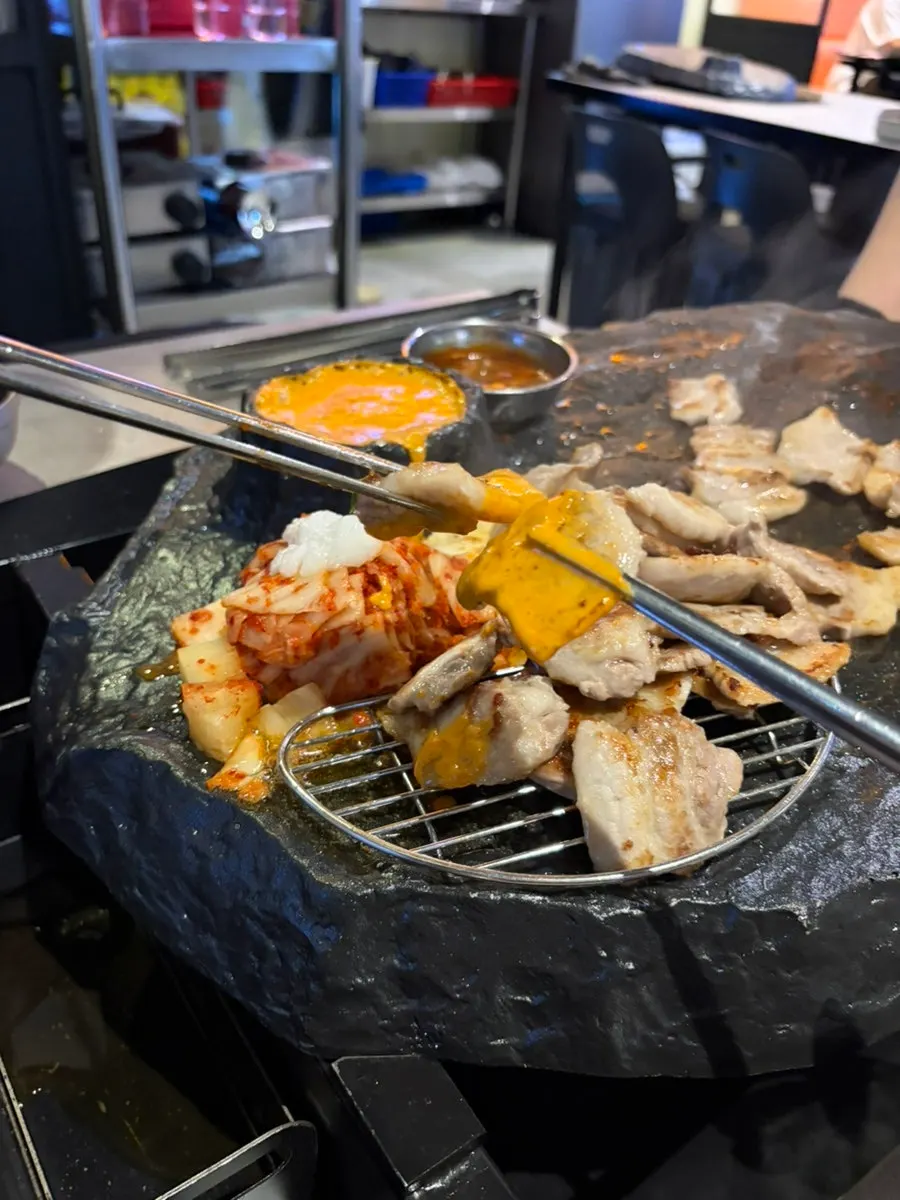 쏘삼208 수원역점 고기 클로즈업